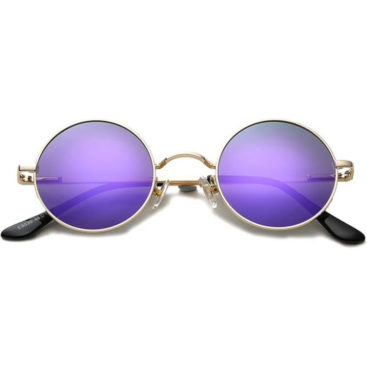 Classic Lennon-style round polarized sunglasses for a timeless retro look.