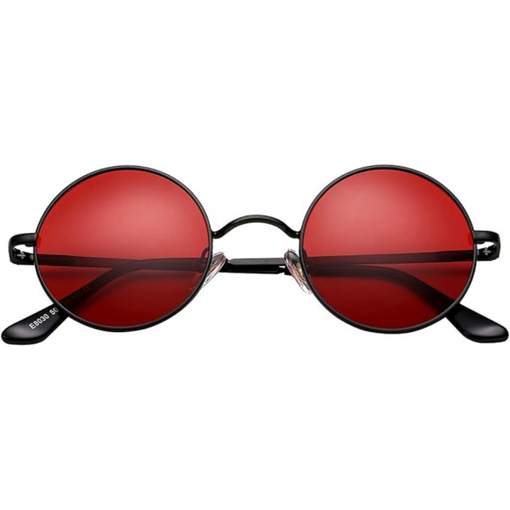 Iconic retro round polarized eyewear, perfect unisex fashion accessory.