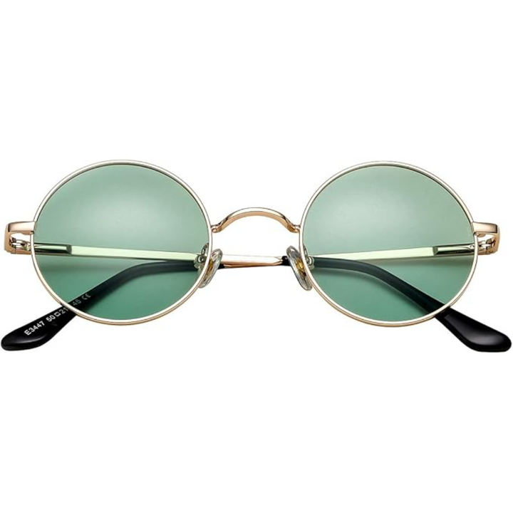 Round vintage polarized sunglasses, offering excellent UV protection and style.
