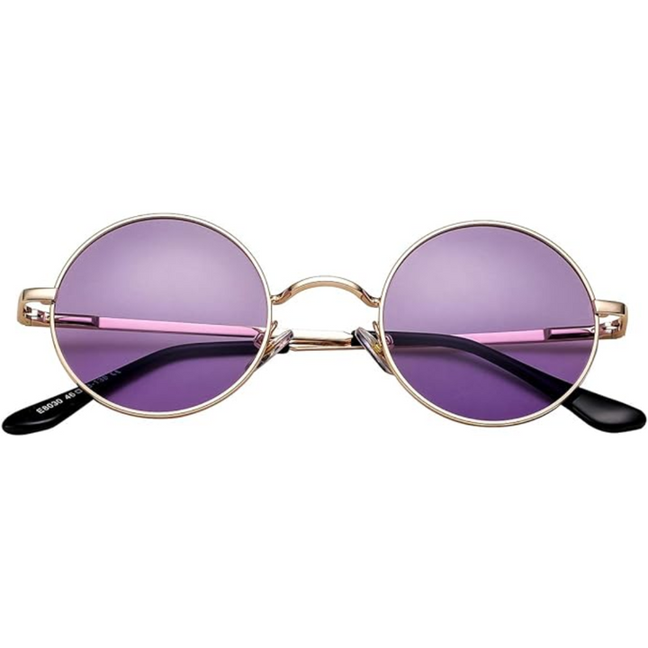 Iconic Lennon-inspired round polarized sunglasses, enhancing any vintage look.
