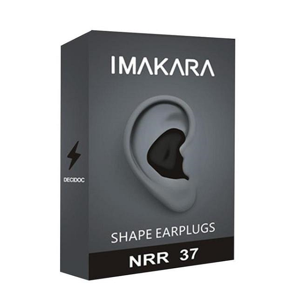 Unisex reusable moldable silicone earplugs for effective noise blocking, swimming, sleep, and hearing protection.