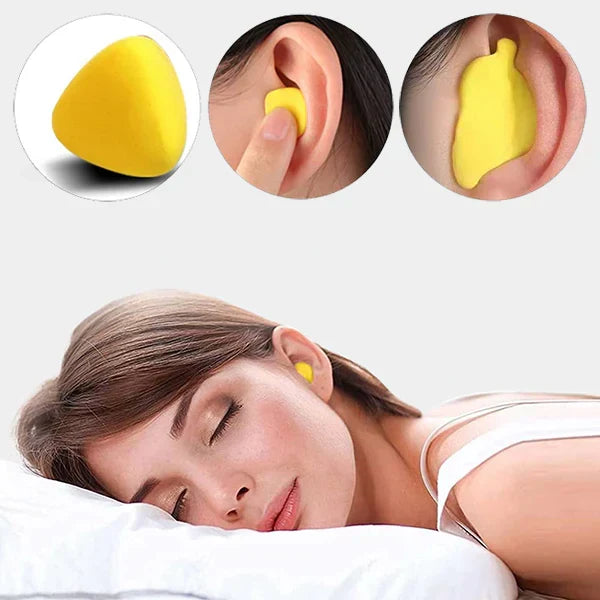 Reusable earplugs for comprehensive hearing protection, blocking noise and water. Ideal for sleep, swim, travel.