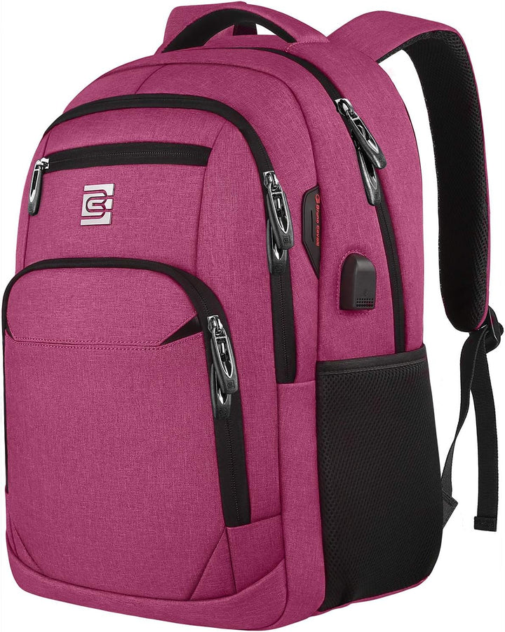Organized anti-theft laptop backpack, USB charging port, perfect for keeping items safe & tidy.