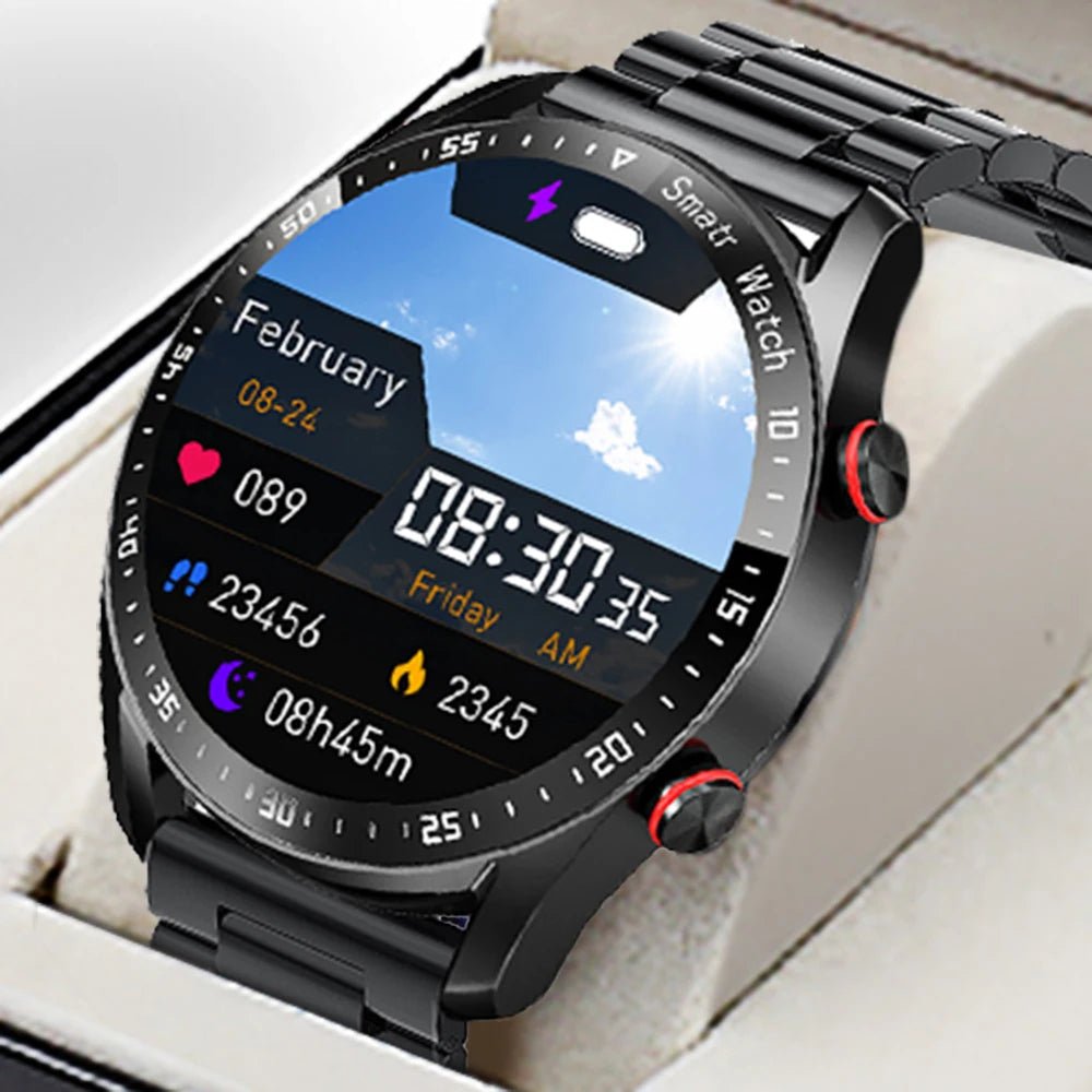 Sleek unisex fitness watch with advanced activity tracking & wearable tech for daily use.