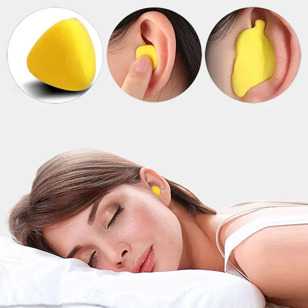 Unisex soundproof earplugs for ultimate noise reduction, perfect for sleep, work, study, and travel comfort.