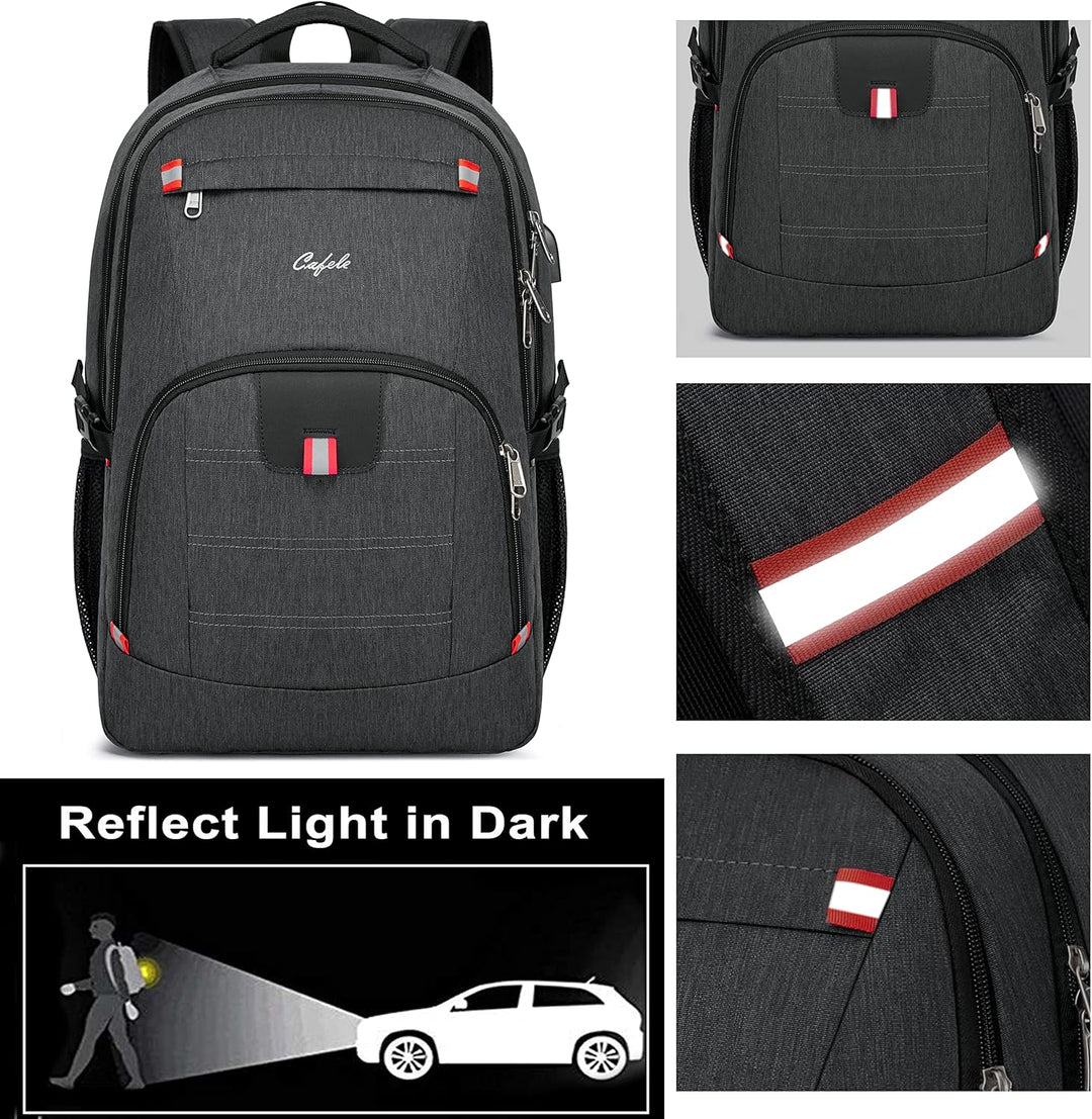 Stylish water-resistant laptop backpack, anti-theft features, & built-in USB port for busy lifestyles.