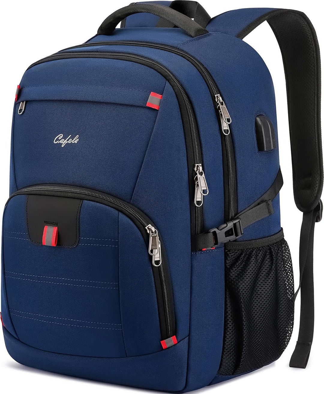 Sleek anti-theft laptop backpack, water-resistant & equipped with a USB charging port. Great for commuters.