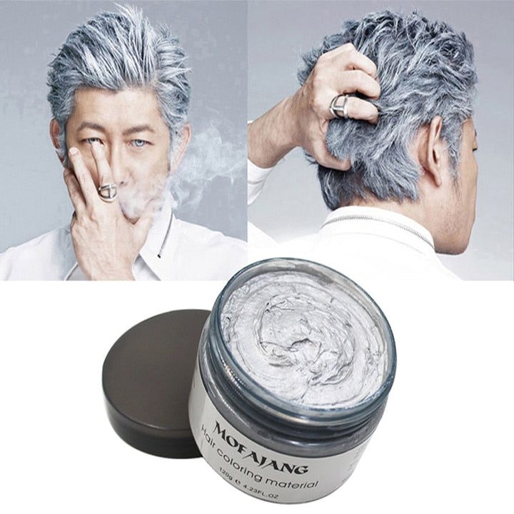 Hair styling wax provides instant, vibrant temporary color. Unisex, easy to apply & wash out for fun hair looks.