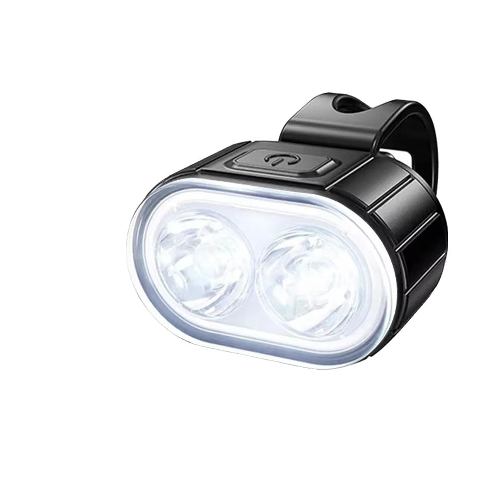 Waterproof USB rechargeable bike light set for enhanced cycling safety. Includes bright LED headlight & tail light.