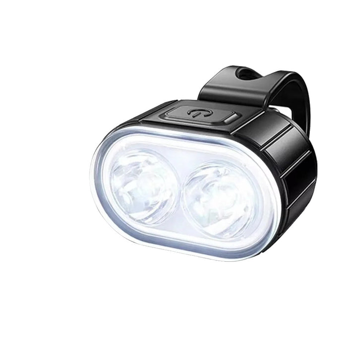 Waterproof USB rechargeable bike light set for enhanced cycling safety. Includes bright LED headlight & tail light.