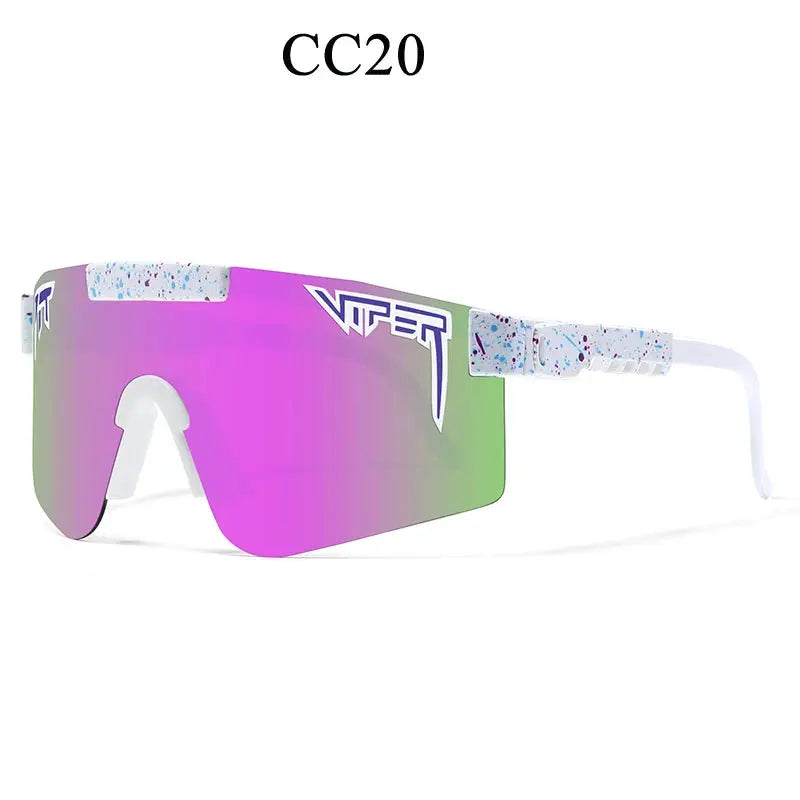 Durable frame of unisex UV400 sports sunglasses, designed for active outdoor use & comfort.