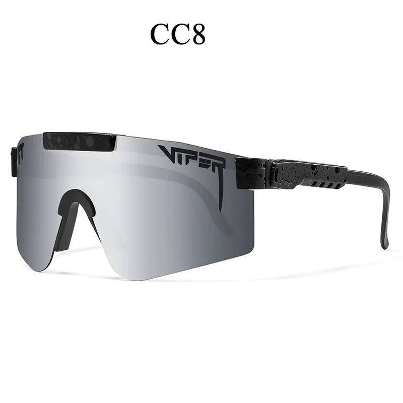 Unisex UV400 cycling sunglasses, offering clear vision & sun protection for riders.