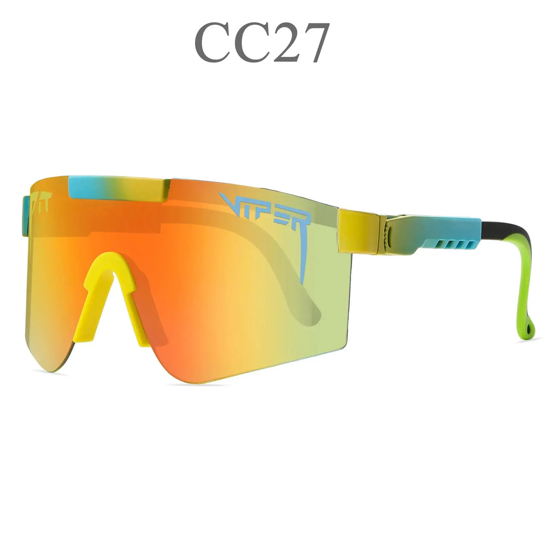 Rugged UV400 sports sunglasses for extreme outdoor adventures & sports enthusiasts.