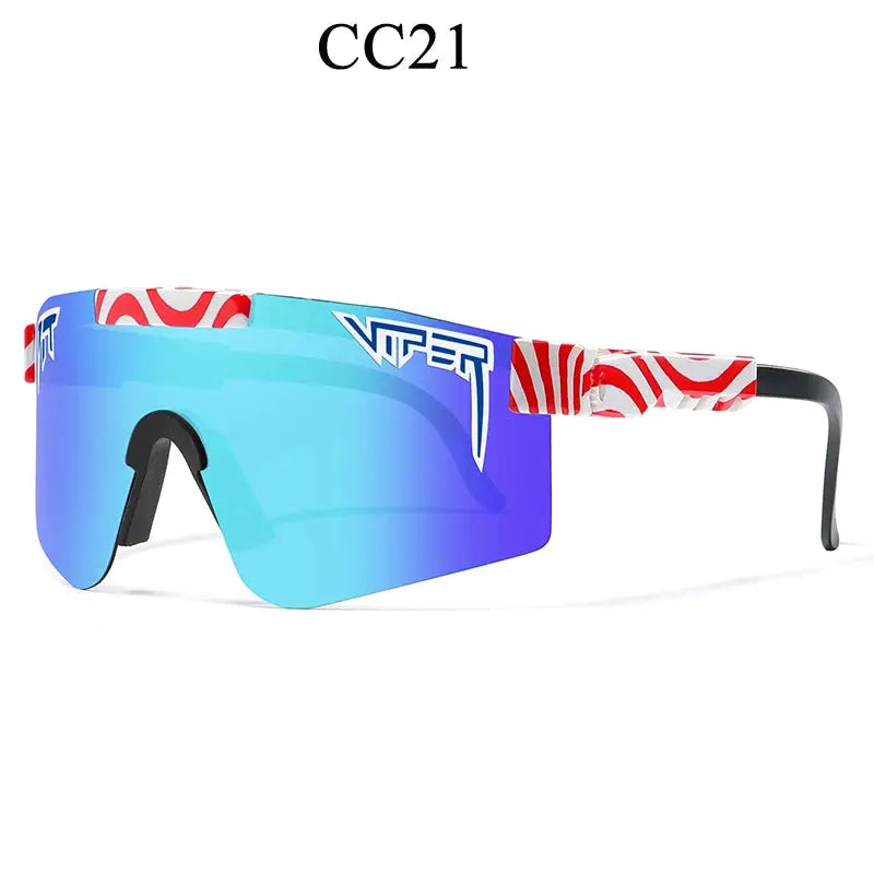 Sleek unisex athletic sunglasses, providing UV400 protection for all outdoor activities.