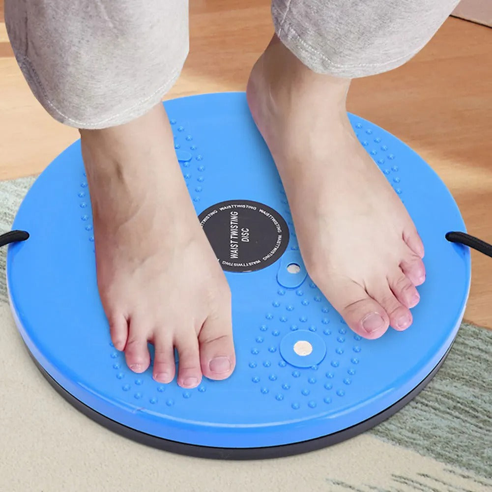 "Unisex waist twisting disc with magnetic massage points for core workouts, available in vibrant colors, supports 100KG."