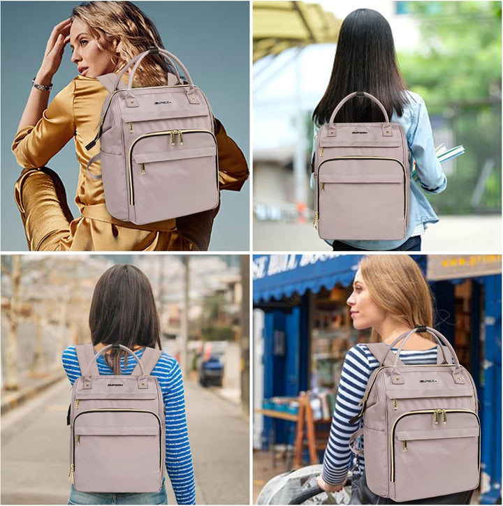 Unisex school & travel backpack. Water-repellent, expandable, with a padded laptop compartment, RFID, & USB.