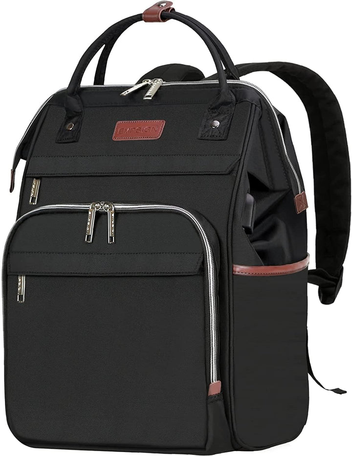 Smart expandable laptop backpack. Water-repellent, RFID blocking & USB charging. Perfect for busy professionals.