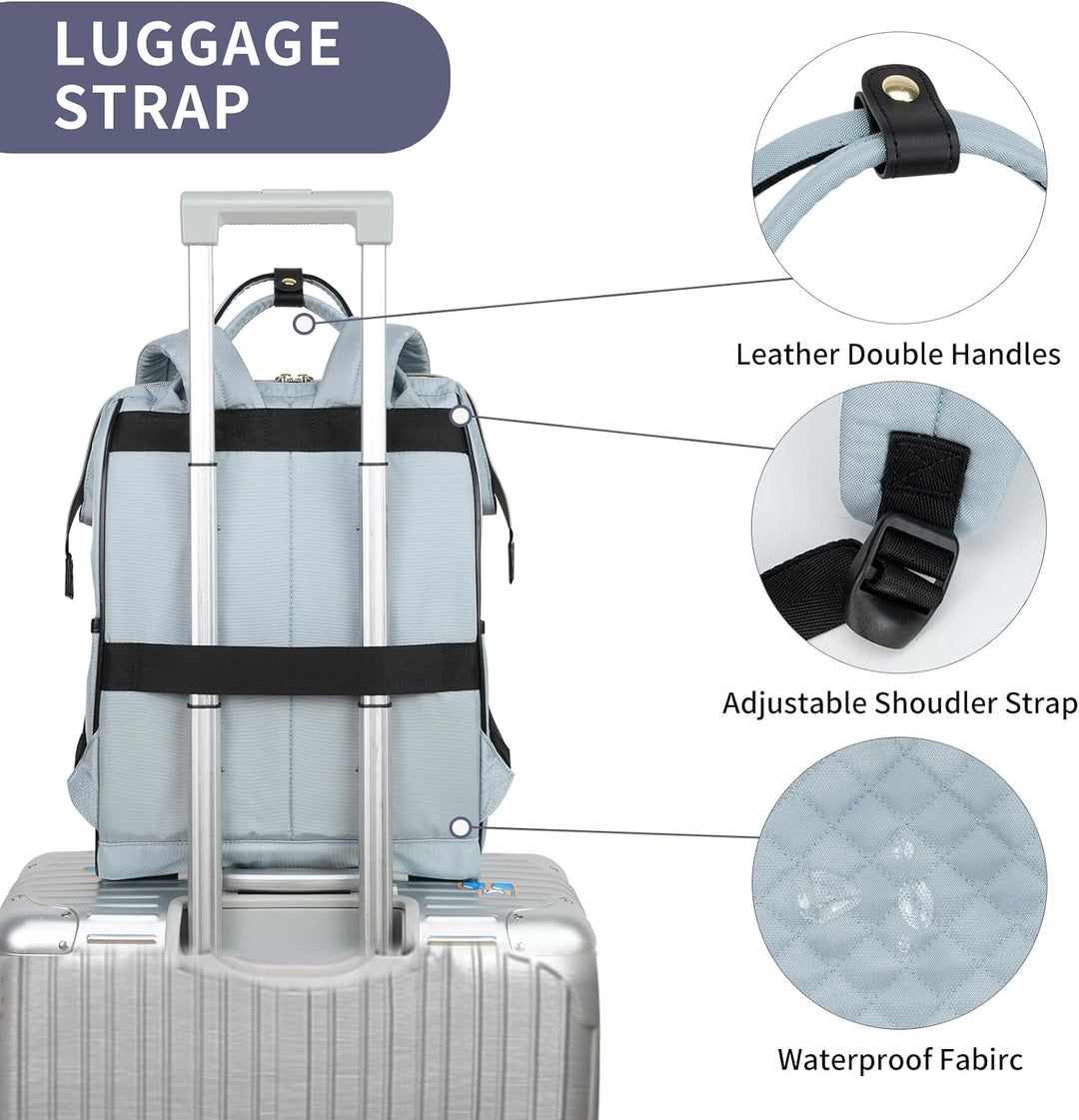Durable water-repellent laptop backpack. Expandable design, RFID protection & USB charging. Ideal for school & work.