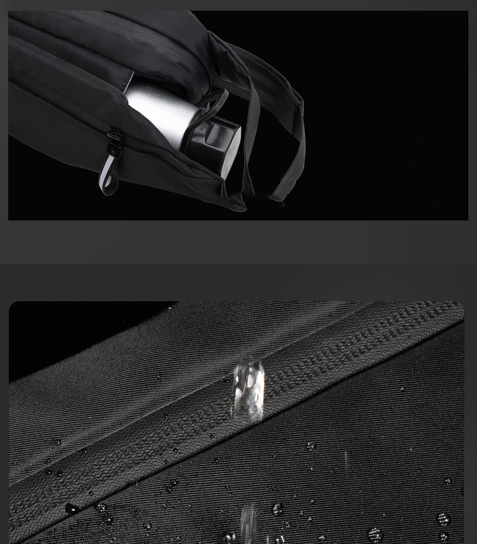Multi-pocket water-resistant waist bag for travel, sport, hiking, and daily hands-free convenience. Unisex.