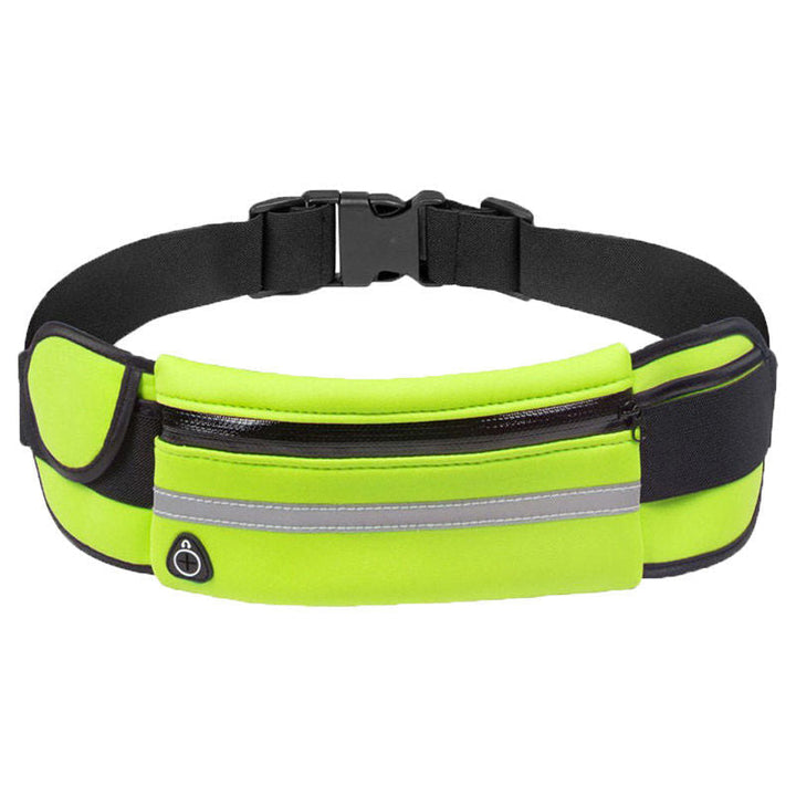Ergonomic unisex running belt, water-resistant, holds phone & keys during any sport.