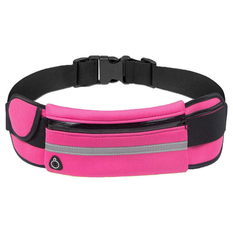 Durable water-resistant running belt with phone holder, perfect for active men & women.