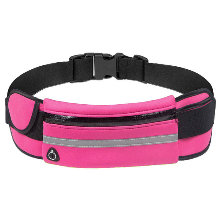 Durable water-resistant running belt with phone holder, perfect for active men & women.