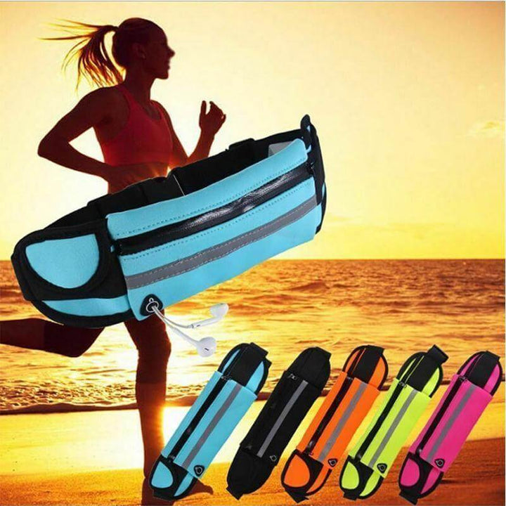 Get 2! Water-resistant running belt with phone holder. Ideal for active unisex fitness.