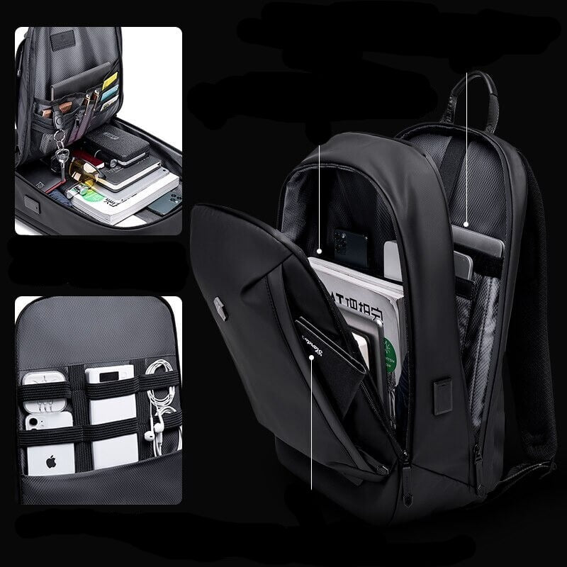 Durable water-resistant outdoor backpack with multiple compartments, suitable for hiking, camping, and lightweight adventures.