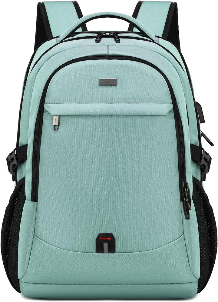 Secure water-resistant travel backpack, unisex, with hidden pockets & USB port for peace of mind.