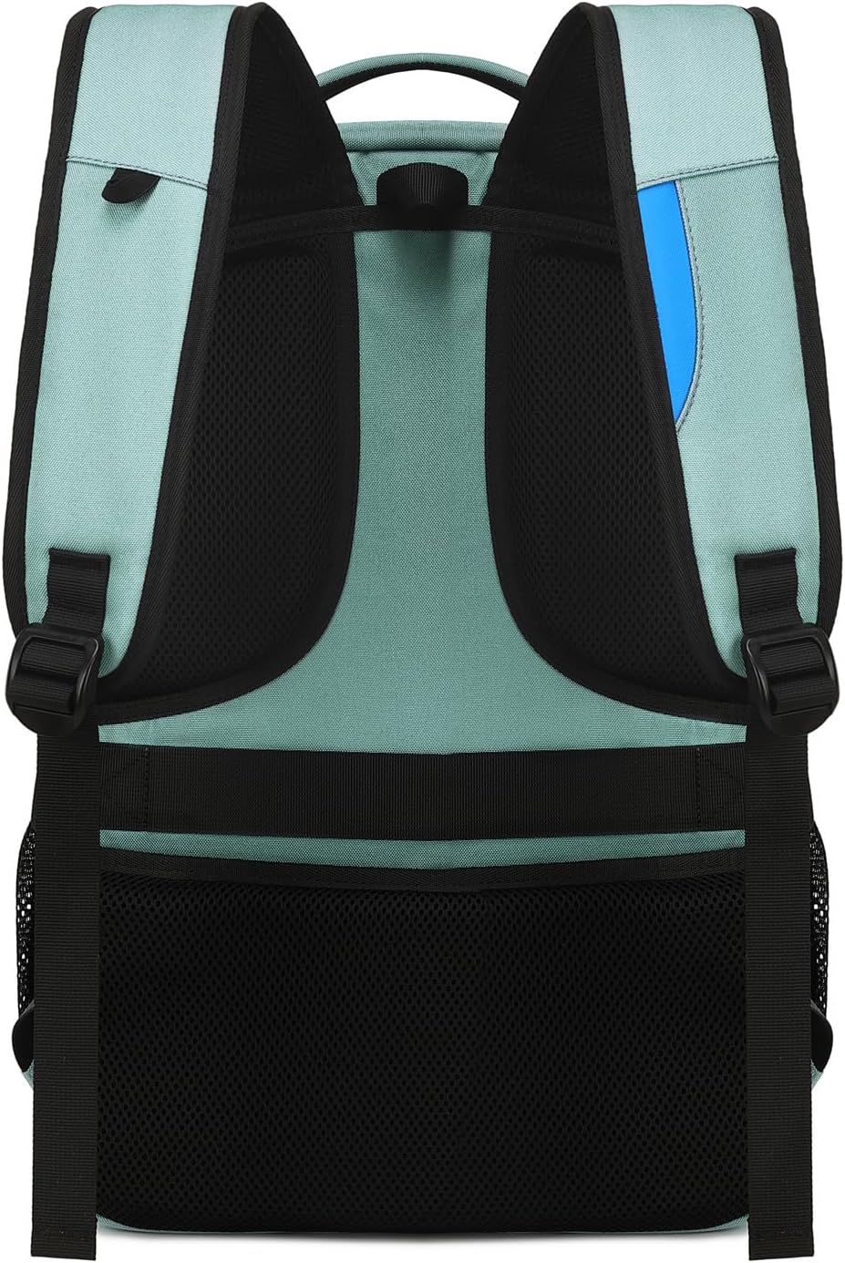 Tech-friendly water-resistant backpack, unisex, with USB port for gadgets & padded laptop sleeve.