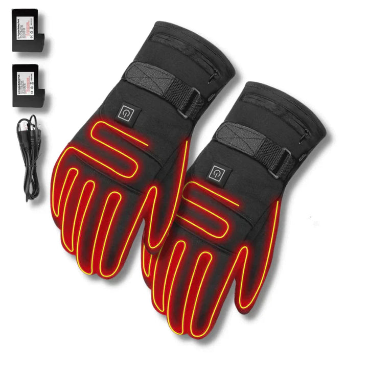 Durable, waterproof electric heated gloves for men & women, ideal for winter outdoor adventures.