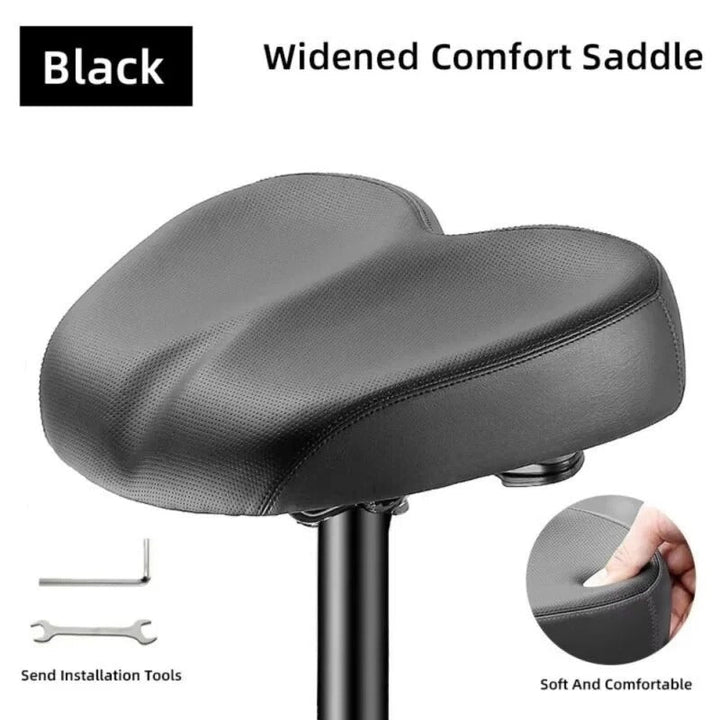 Ergonomic bicycle saddle, a waterproof and durable bike accessory designed for comfortable long rides.