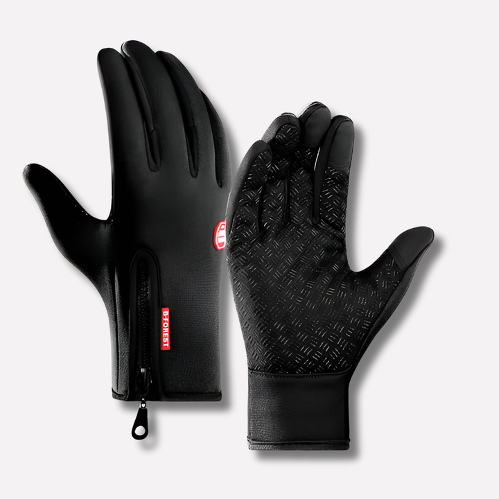 Unisex winter thermal gloves, fleece-lined for cycling & skiing. Ideal cold weather outdoor sports gear.