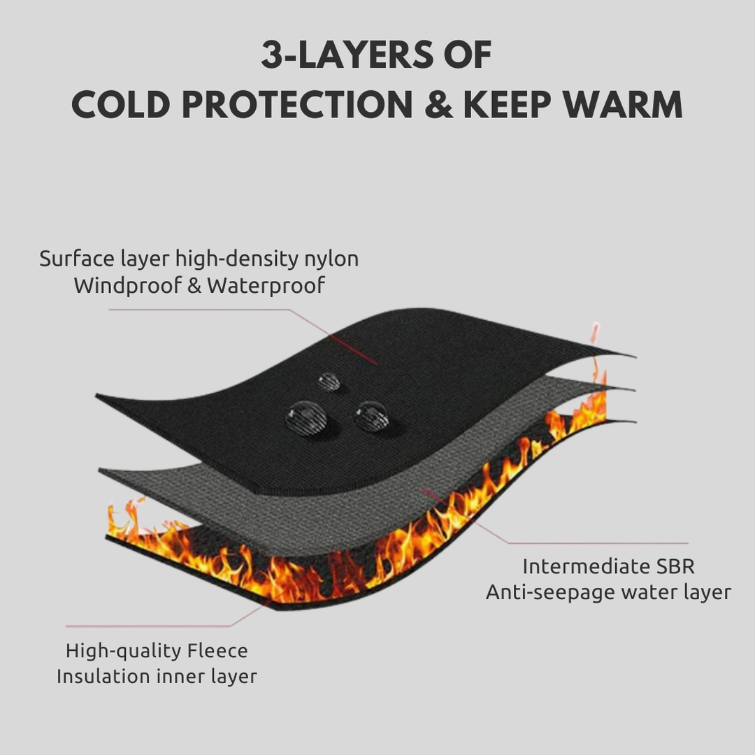 Touchscreen compatible unisex thermal gloves for winter cycling, skiing, and mountain biking. Warm & durable.