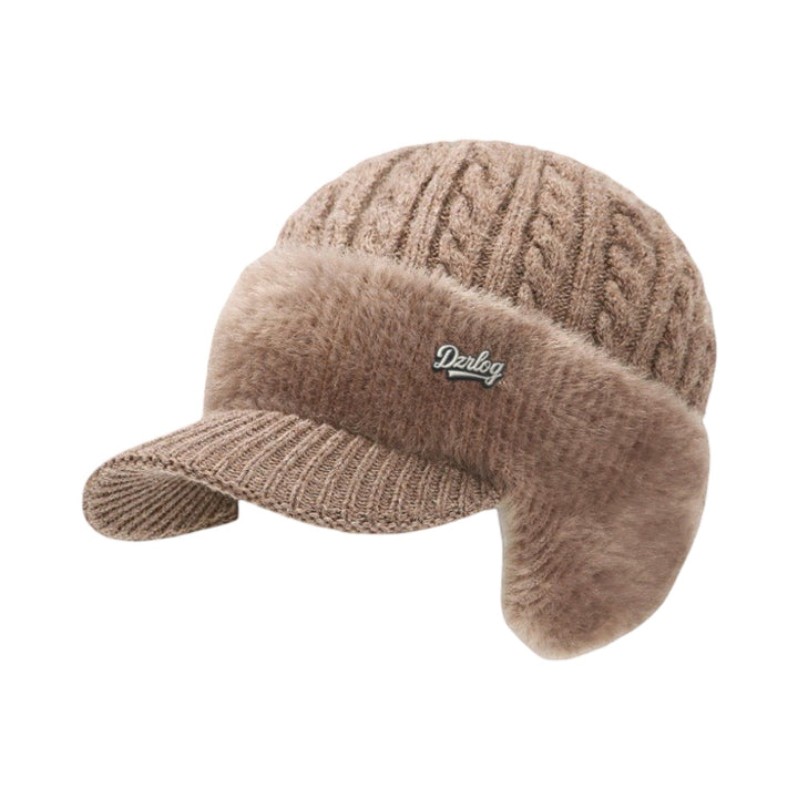 Unisex ear flap knit cap, trapper style provides excellent warmth for cold weather protection.