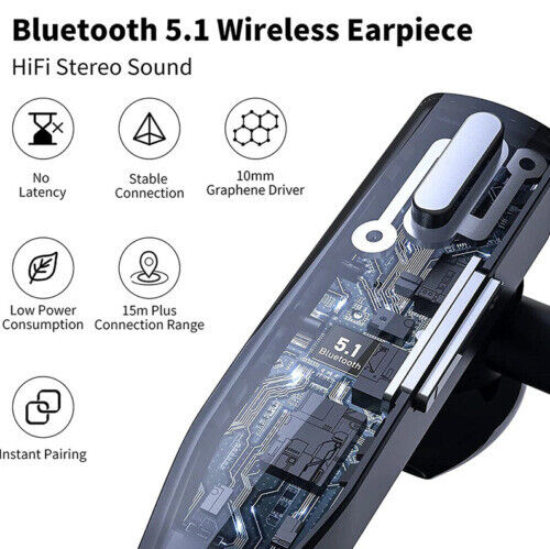 Comfortable on-ear wireless Bluetooth headset with long battery life & dual mic noise cancelling for truckers.