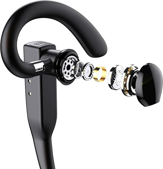 Durable on-ear wireless Bluetooth 5.1 headset, dual mic noise cancelling, perfect for all-day trucker use.