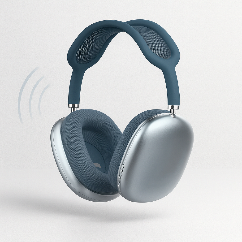 Stylish unisex wireless over-ear headphones with advanced noise cancellation & deep bass.