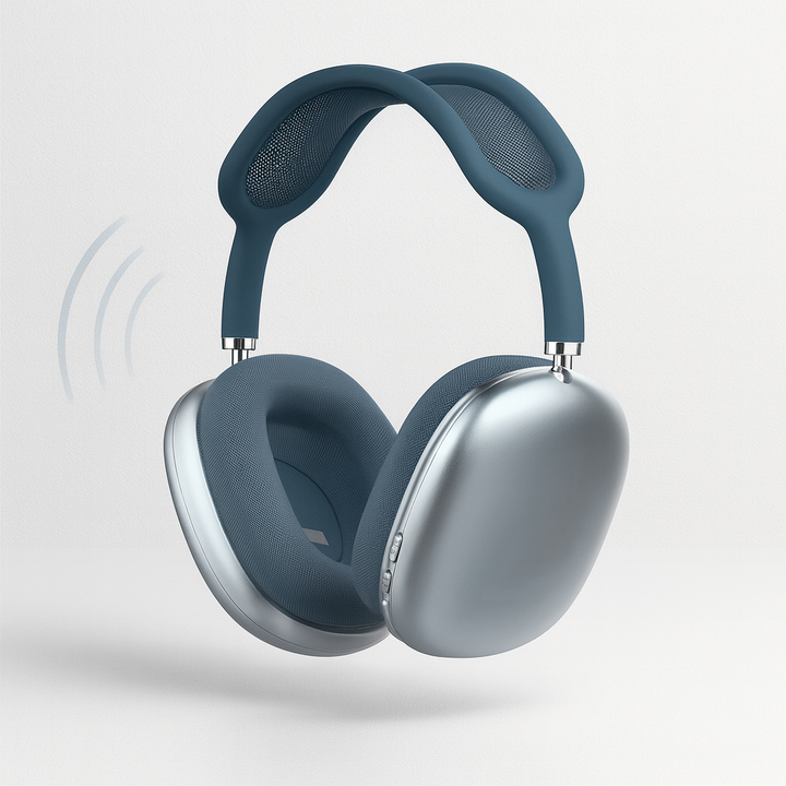 Stylish unisex wireless over-ear headphones with advanced noise cancellation & deep bass.