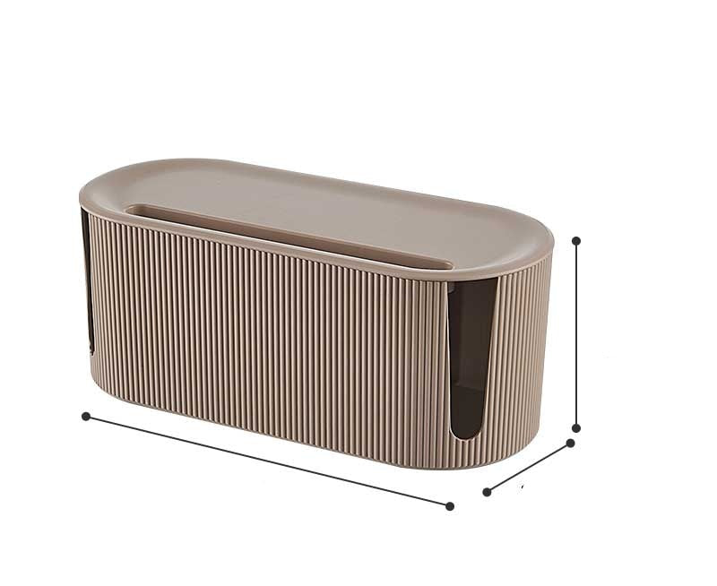 Sleek, modern cable & charger organizer set. Versatile electronics storage for any home or office desk.