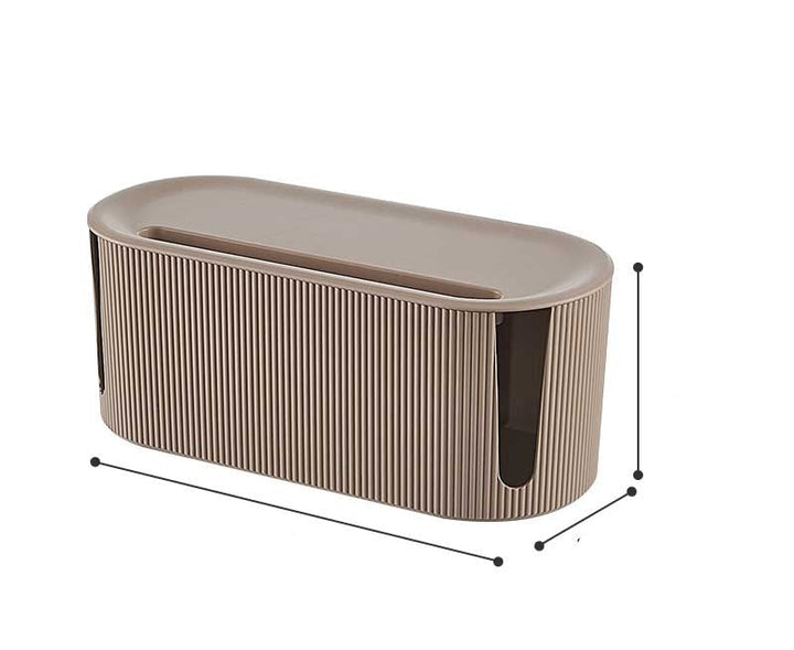 Sleek, modern cable & charger organizer set. Versatile electronics storage for any home or office desk.