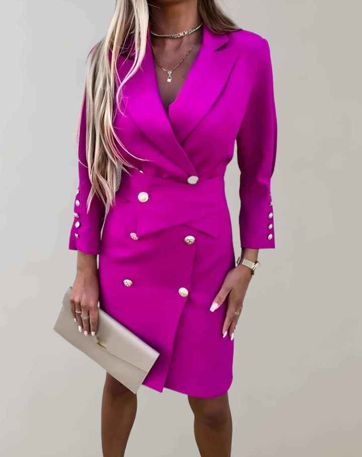 Vibrant women's neon mini dress, sleeveless, perfect for summer parties or spring fashion.