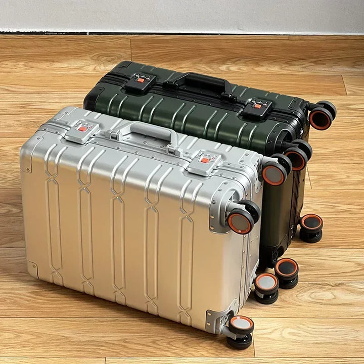 Vienna Voyager lightweight aluminum-magnesium hardshell suitcase for modern travel.
