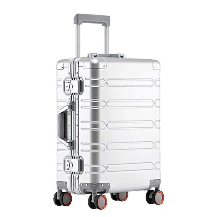 Spacious interior of Vienna Voyager premium hardshell luggage, organized compartments for travel essentials.