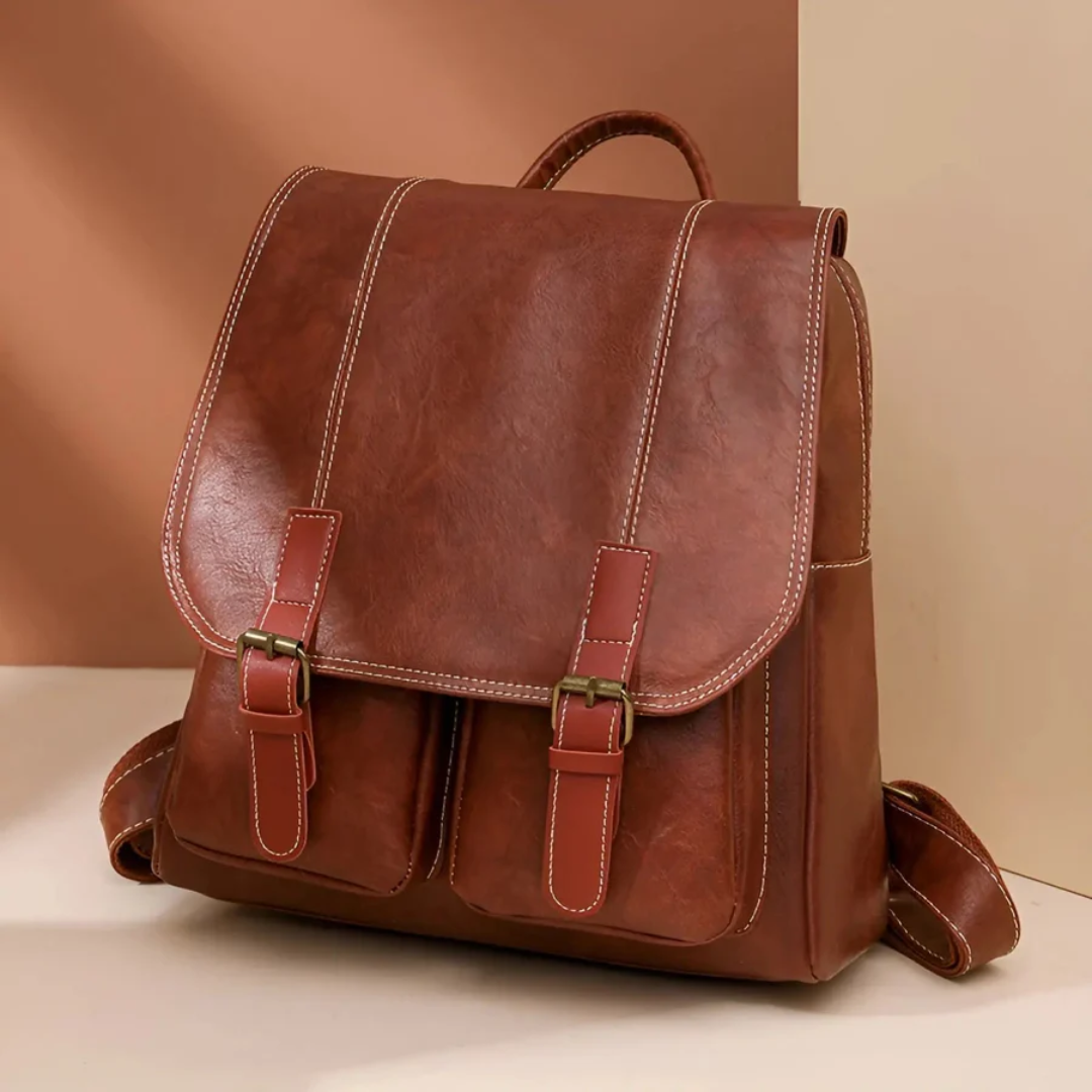 Durable RetroTrail vintage backpack, ideal for travel. Unisex design with organized storage for essentials.