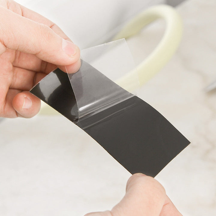 Heavy-duty waterproof tape for emergency repairs, sealing leaks & cracks in homes, RVs, and boats.