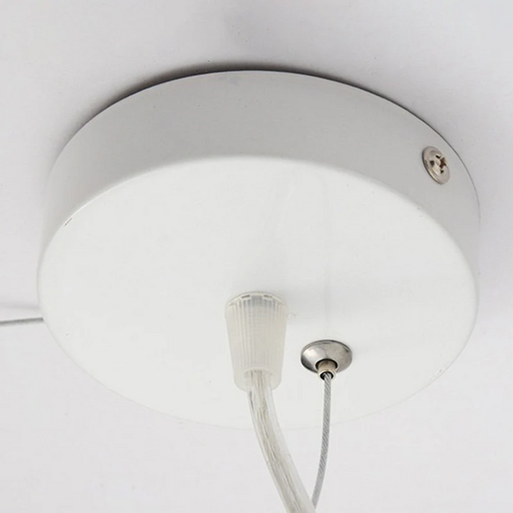 Design cloud LED pendant, white PVC/cotton shade, modern ceiling light fixture for stylish home ambiance.