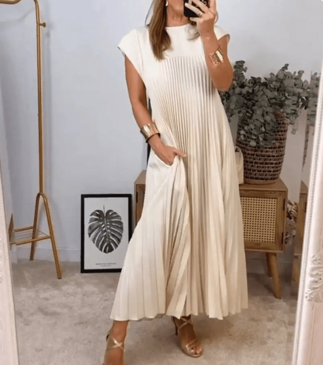 A must-have women's long sleeve summer dress, offering breathable comfort & elegant style for summer.