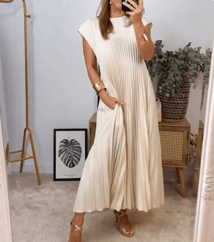 A must-have women's long sleeve summer dress, offering breathable comfort & elegant style for summer.