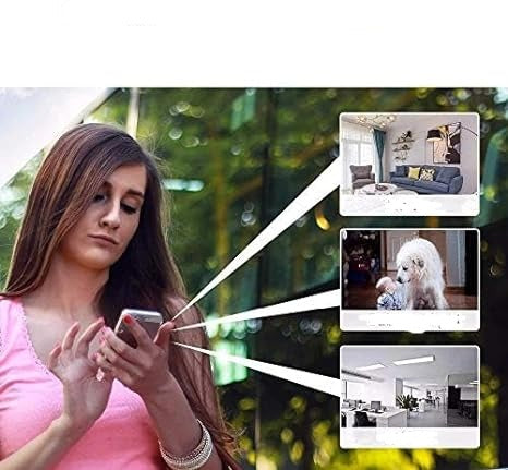 1080p WiFi indoor/outdoor security camera with night vision for comprehensive wireless home surveillance.